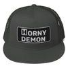 Horny Demon Black Patch Trucker Cap