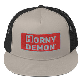 Horny Demon Red Patch Trucker Cap