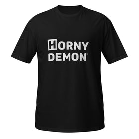 Horny Demon Black Logo Unisex T-Shirt