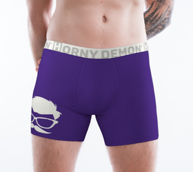 Boxer Briefs - Daddy Purple Horny Demon Men's Underwear