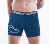 Boxer Briefs - Mustache Navy Blue Horny Demon Men's Underwear - HMC Brands