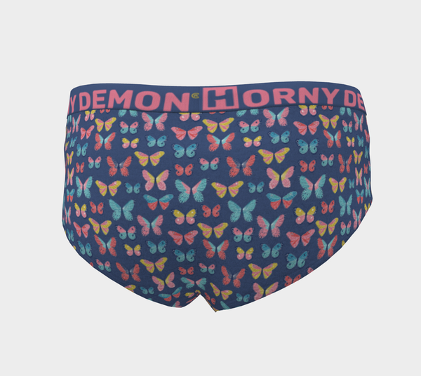 Cheeky Briefs - Butterflies Horny Demon Women's Underwear - HMC Brands