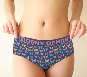 Cheeky Briefs - Butterflies Horny Demon Women's Underwear
