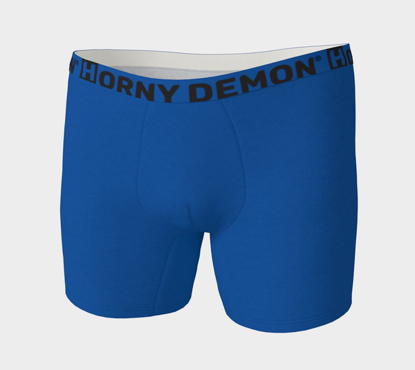Boxer Briefs - Solid Blue Horny Demon Men's Underwear - HMC Brands