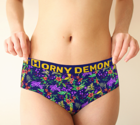 Cheeky Briefs - Trop Beauty Horny Demon Women's Underwear