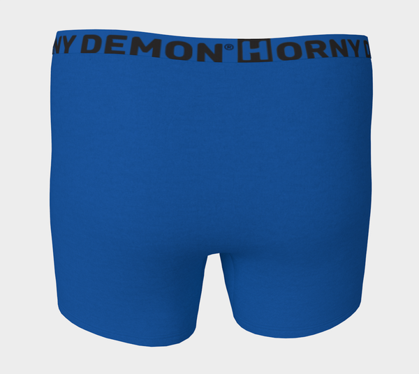 Boxer Briefs - Solid Blue Horny Demon Men's Underwear - HMC Brands