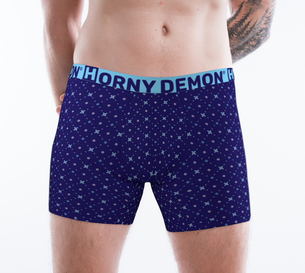 Boxer Briefs - Night Blue Horny Demon Men's Underwear - HMC Brands