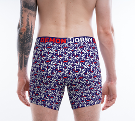 Boxer Briefs - Abstract Waves Horny Demon Men's Underwear