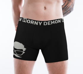 Boxer Briefs - Daddy Silver Horny Demon Men's Underwear